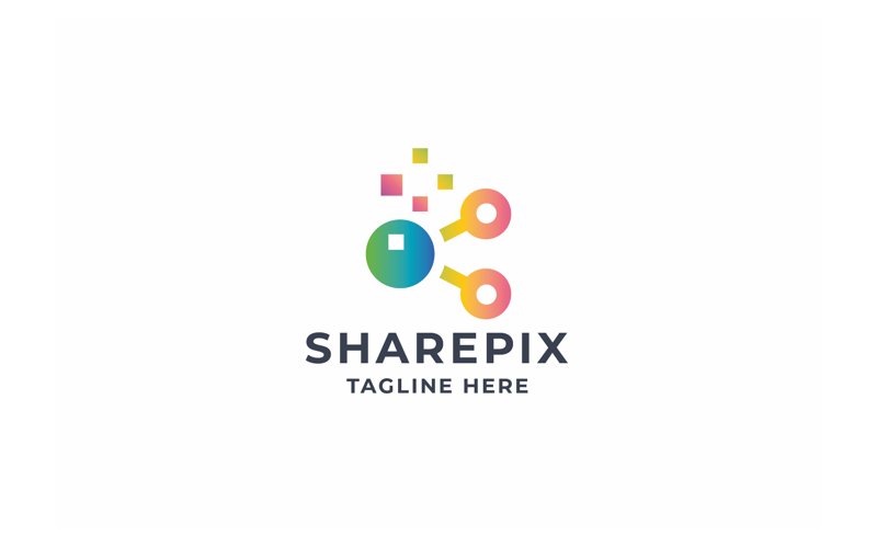 Professional Pixel Share Logo