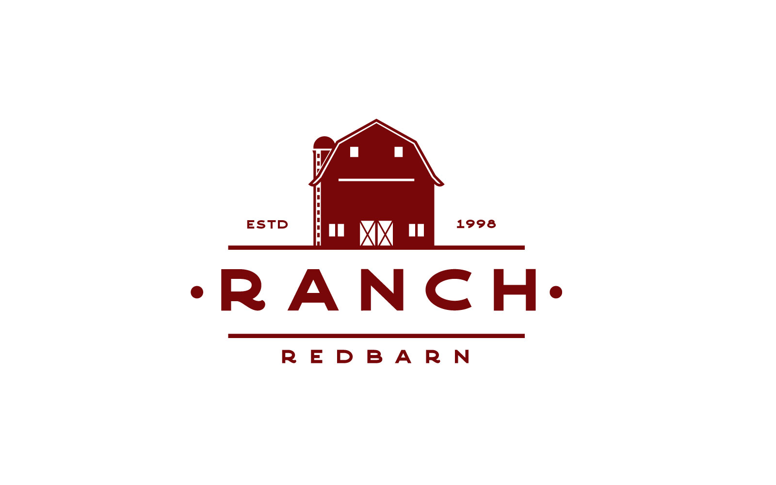Vintage Retro Barn Farm Logo Design