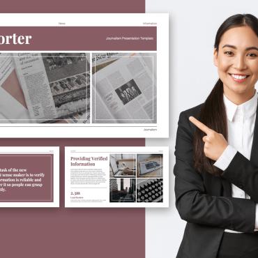 Journalist Reporter PowerPoint Templates 268216