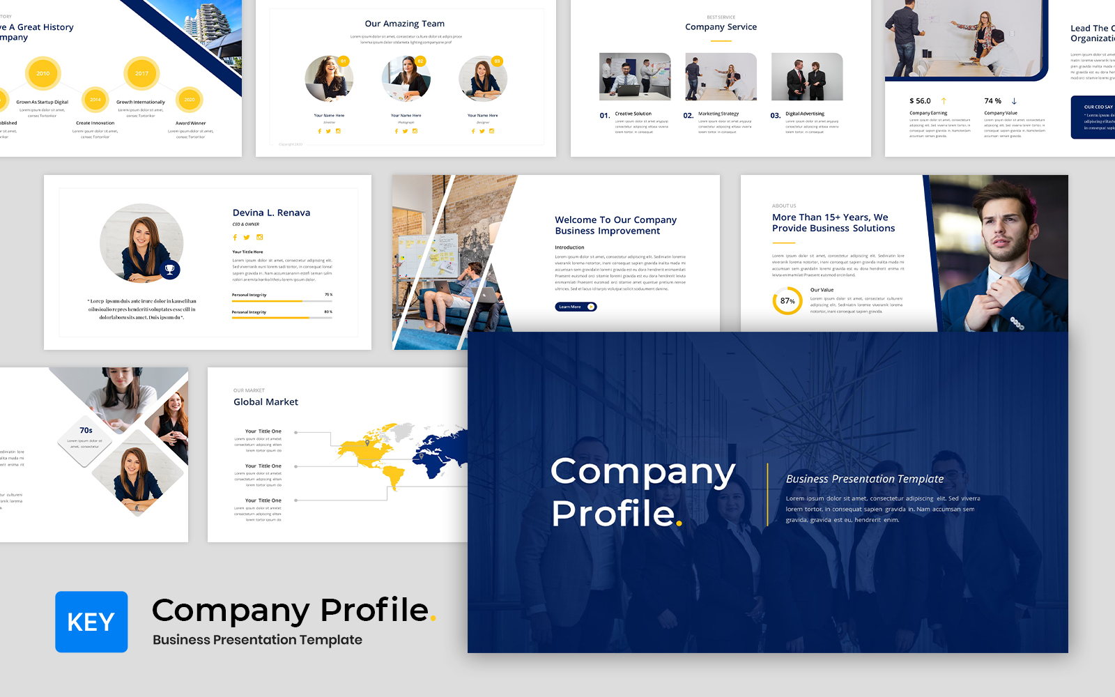 Company Profile - Business Keynote Template