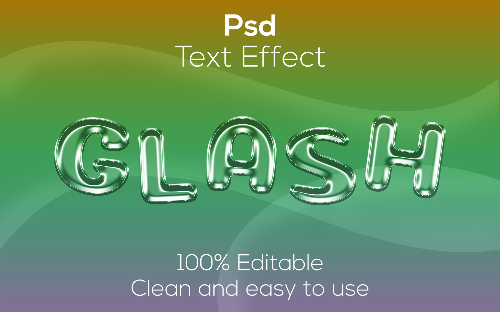 Glass | Glass Editable Psd Text Effect | Modern Glass Psd Text Glass Effect