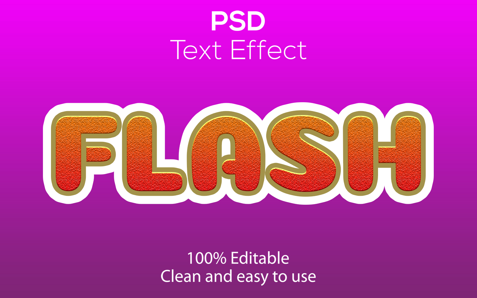 Flash | Flash Editable Psd Text Effect | Modern Flash Psd Text Effect