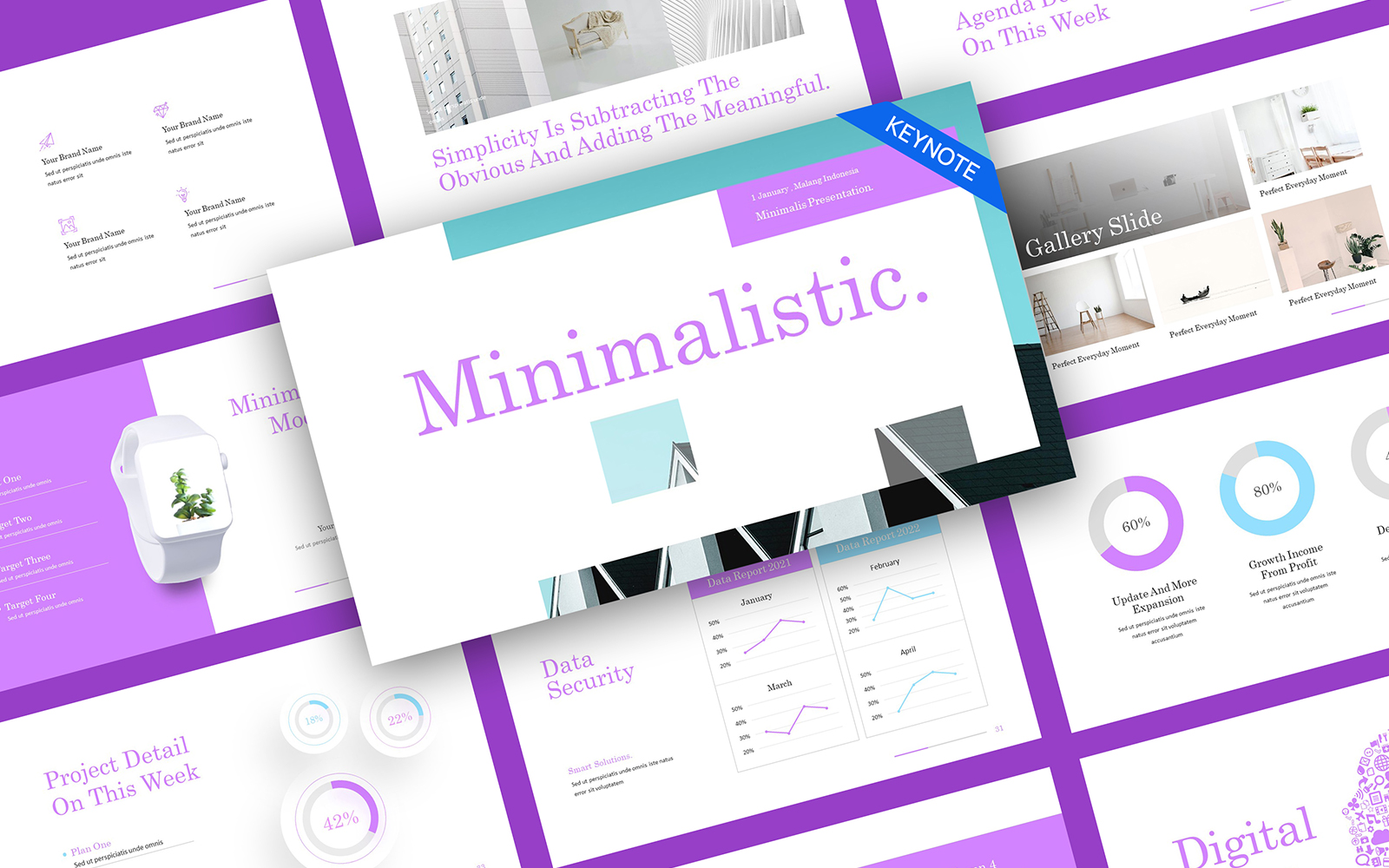 Minimalistic Modern Minimalist Keynote Template