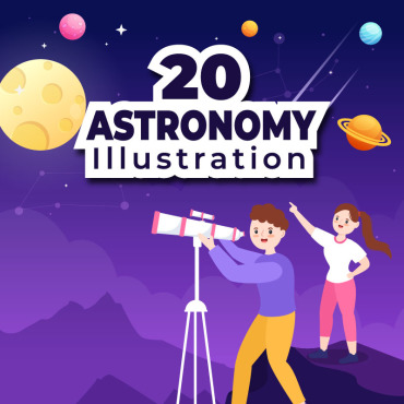 Space Astrology Illustrations Templates 268341