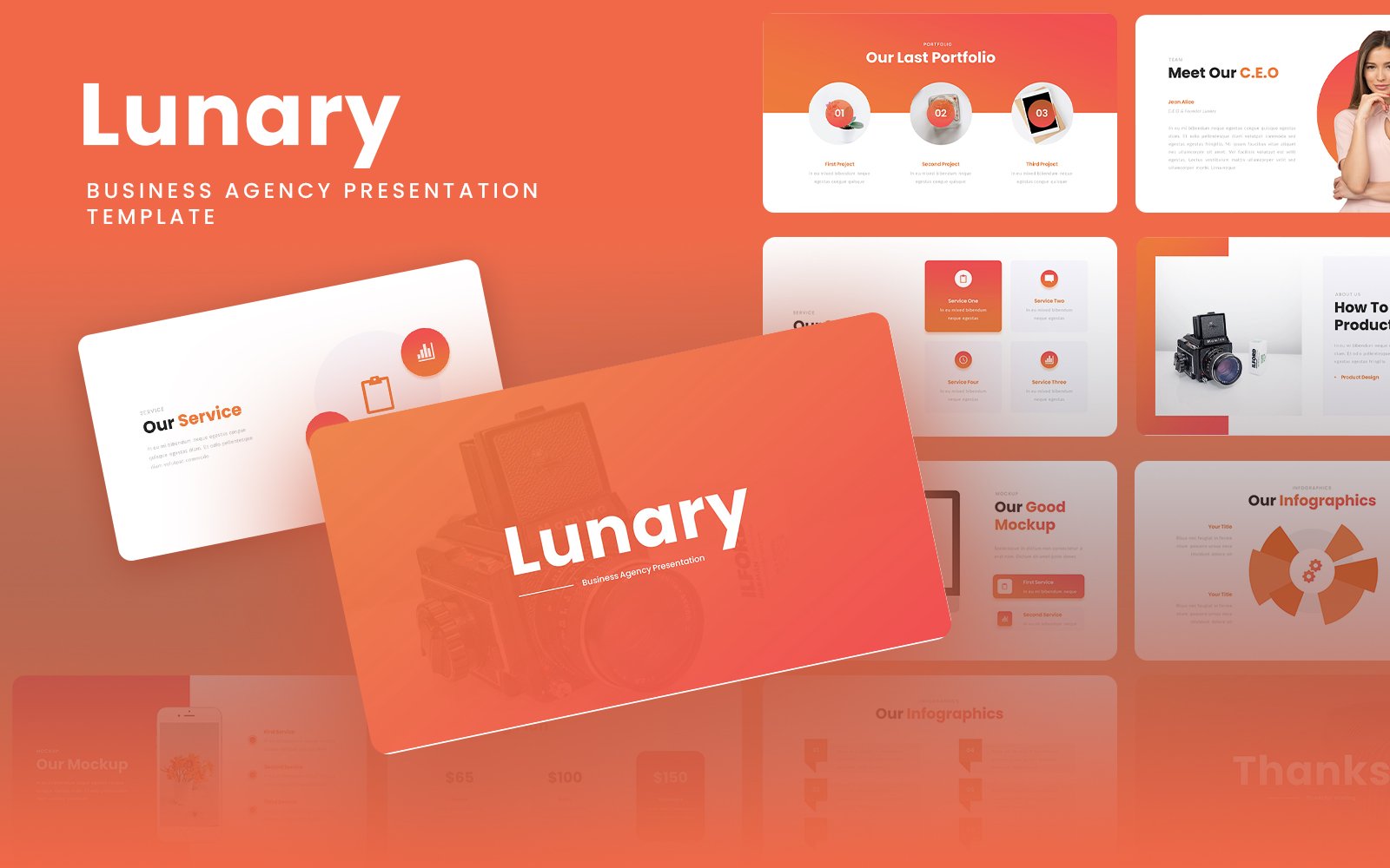 Lunary - Business Agency Google Slides Template