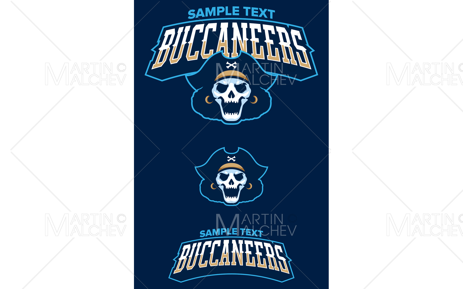 Buccaneers Pirate Mascot Vector Illustration