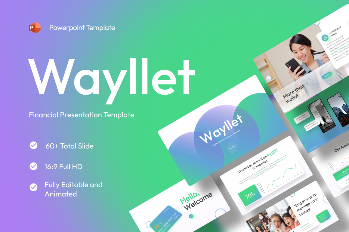 Wayllet Creative Financial PowerPoint Template