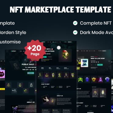 Crypto Mint Website Templates 268492