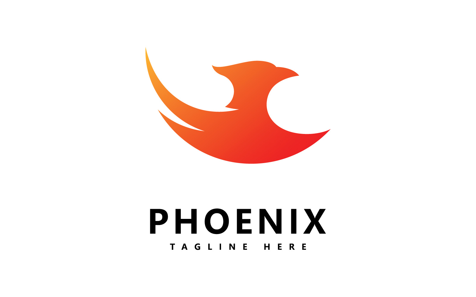 Phoenix Bird Logo Vector Design V4