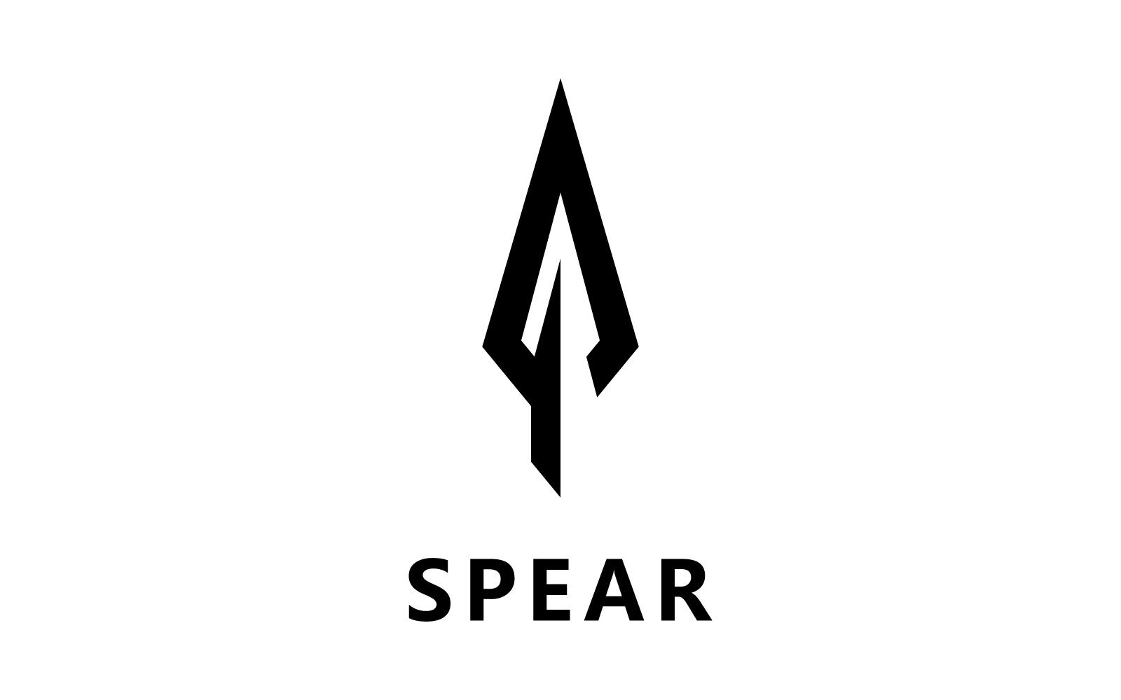 Spear Weapon Logo Vector Design V2