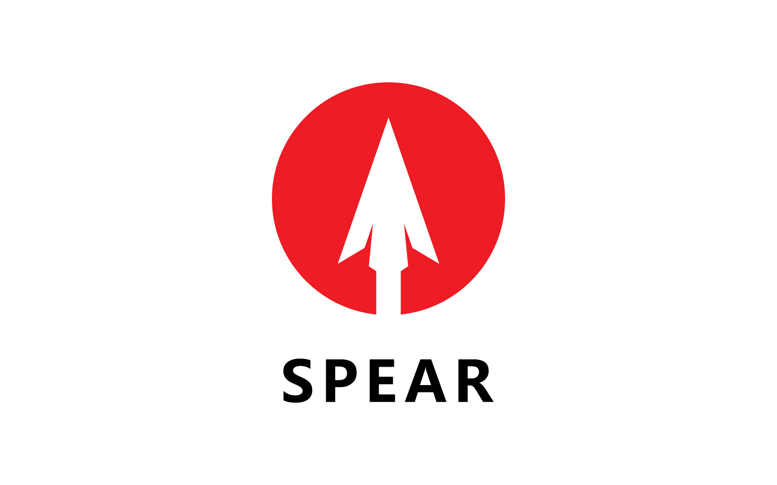 Spear Weapon Logo Vector Design V8