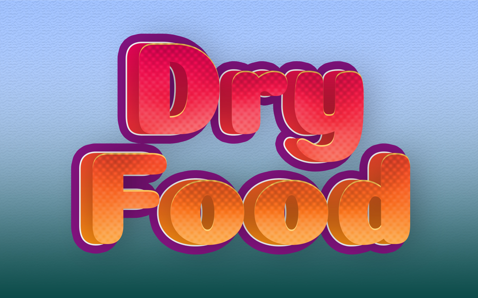 Dry Food | Dry Food Editable Psd Text Effect | Modern Dry Food Psd Text Effect