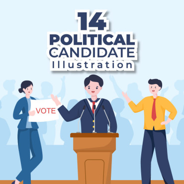 Vote Candidate Illustrations Templates 268525