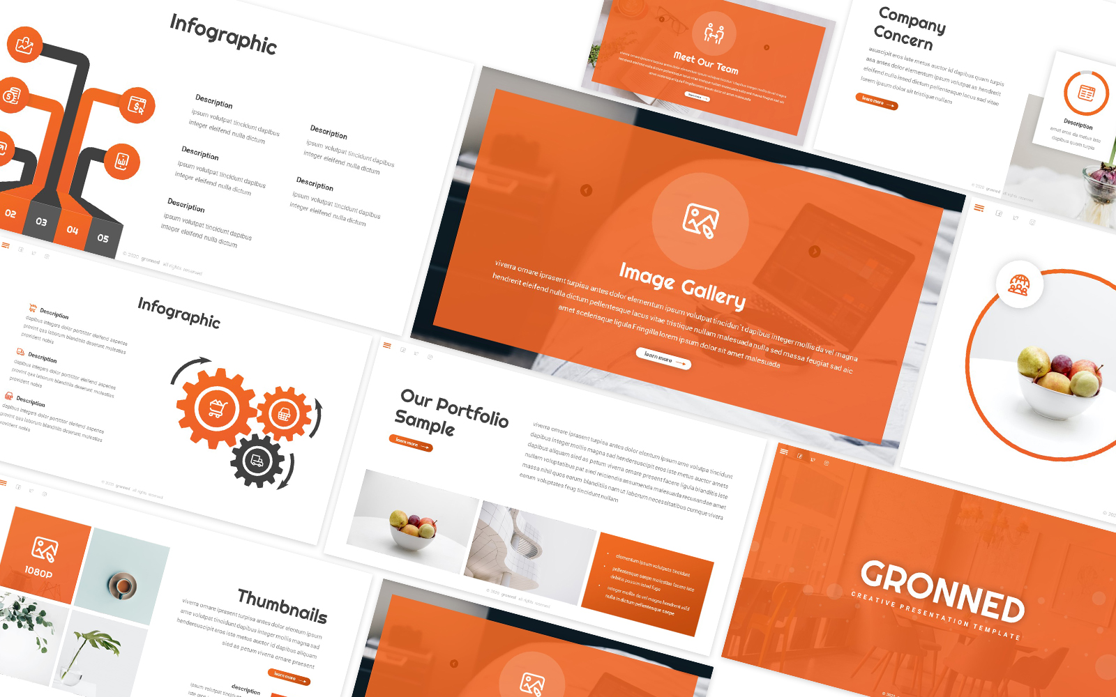 Gronned Creative Google Slides Template