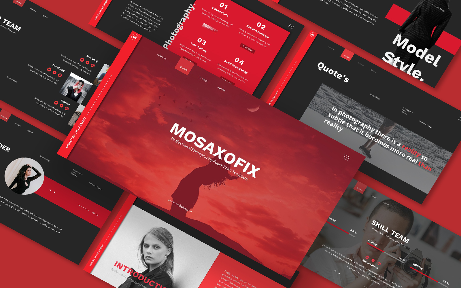 Mosaxofix Photograpy Powerpoint Template