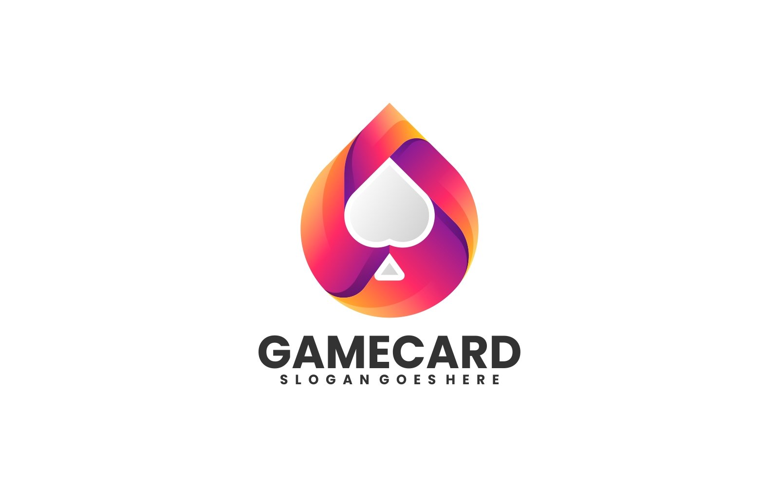 Game Card Gradient Colorful Logo