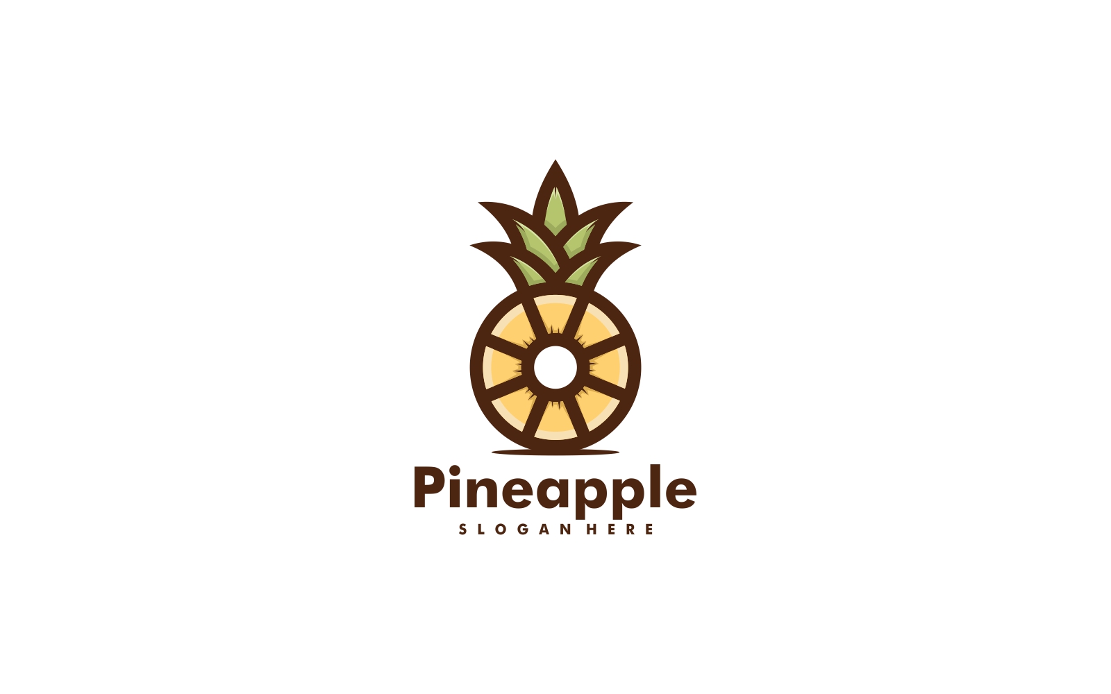 Pineapple Simple Mascot Logo