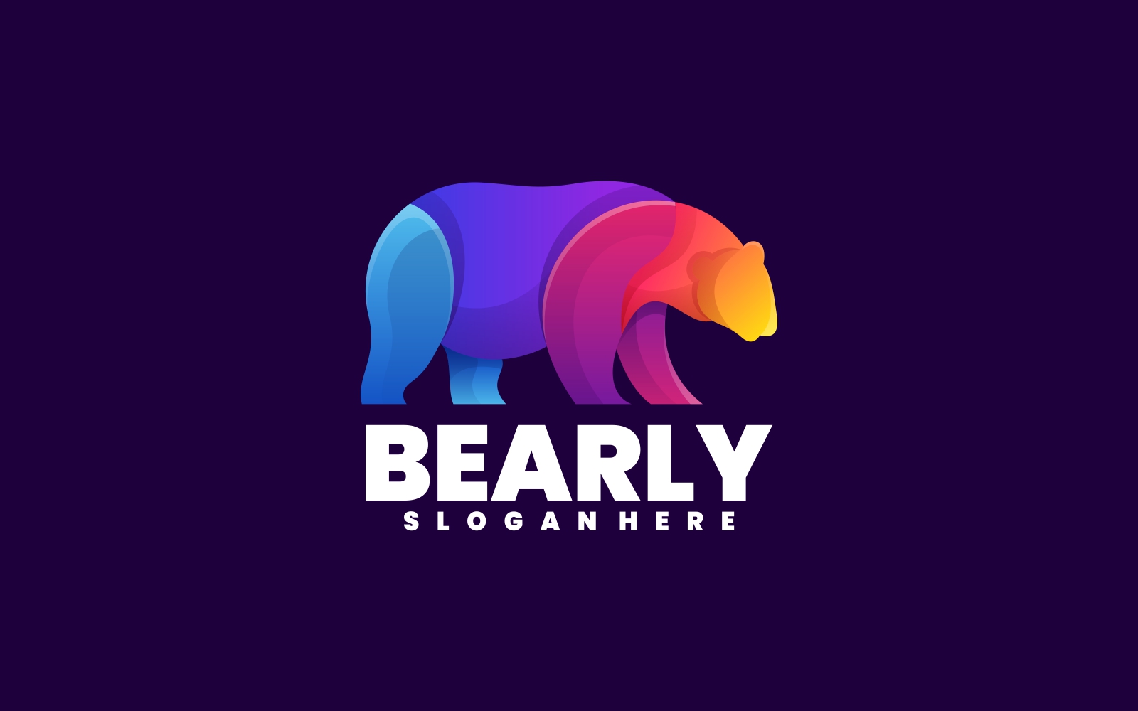 Bear Gradient Colorful Logo Vol.1