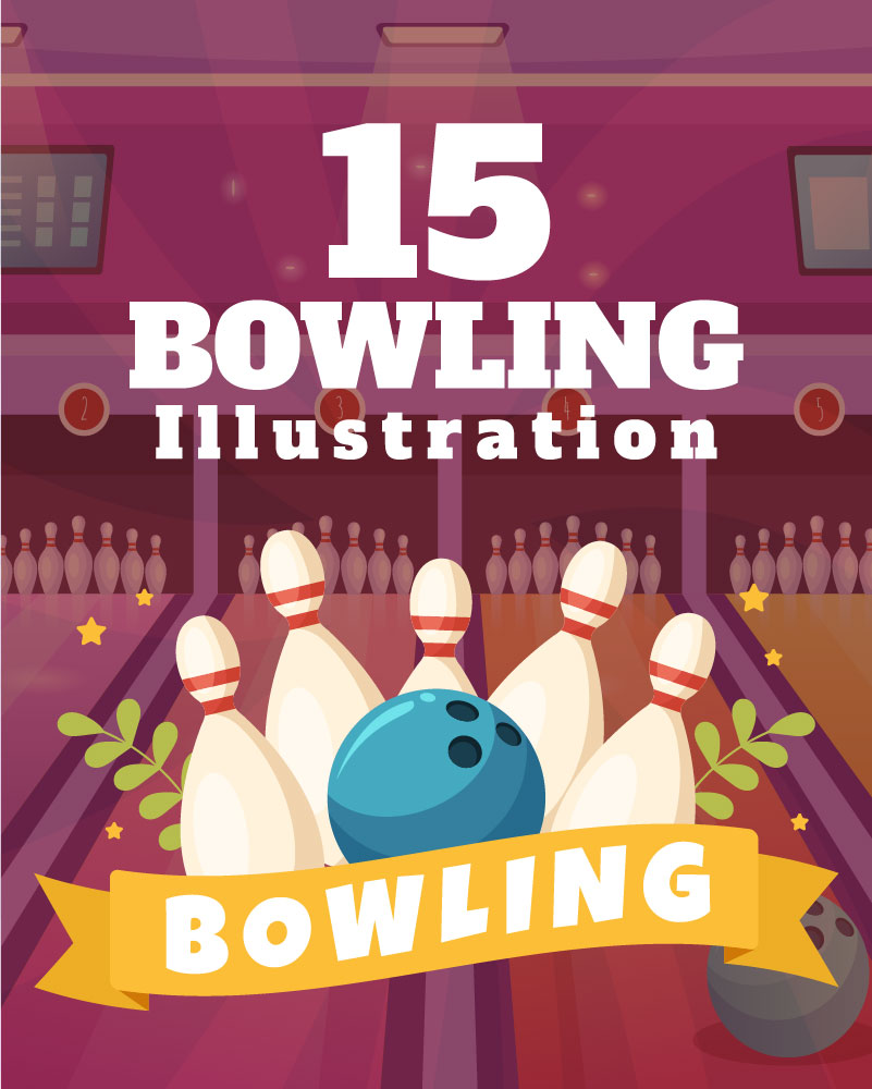 15 Bowling Game Illustration