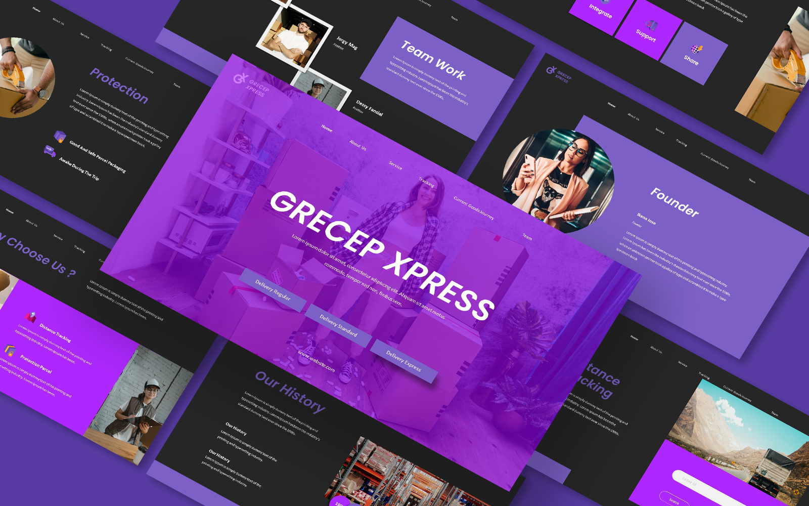 Grecep Express Google Slides Template