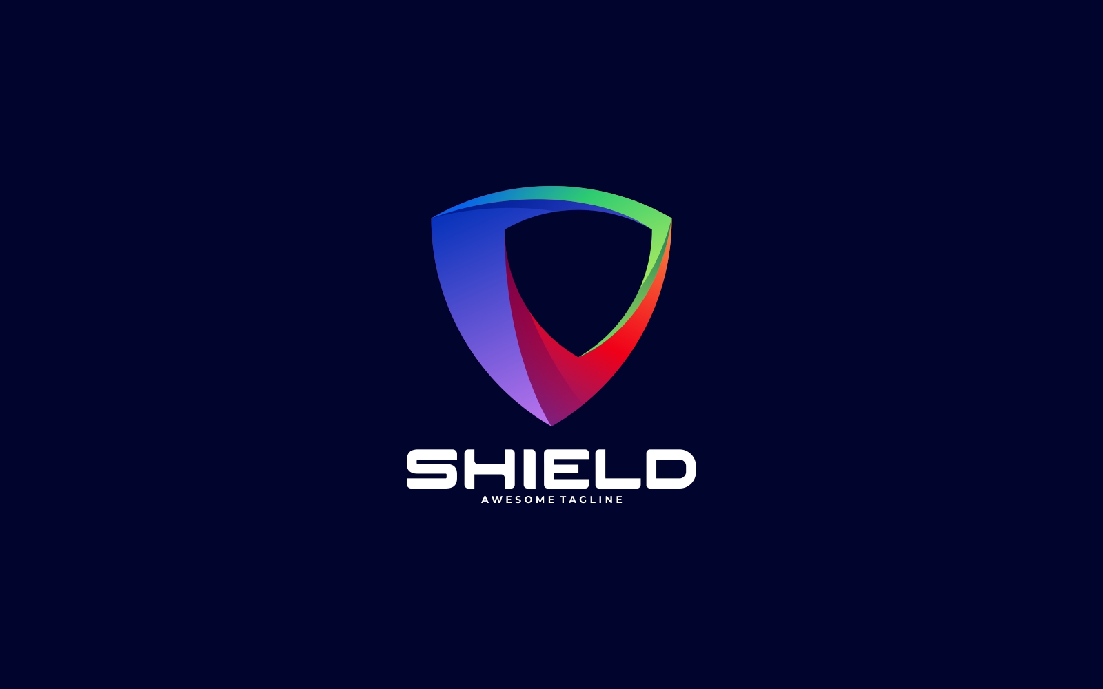 Shield Gradient Colorful Logo Vol.1