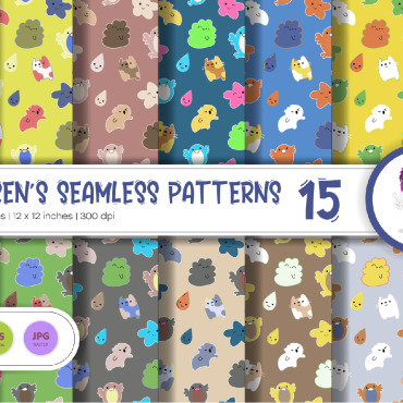 Seamless Patterns Vectors Templates 268831