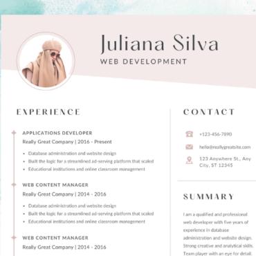 Pages Clean Resume Templates 268906