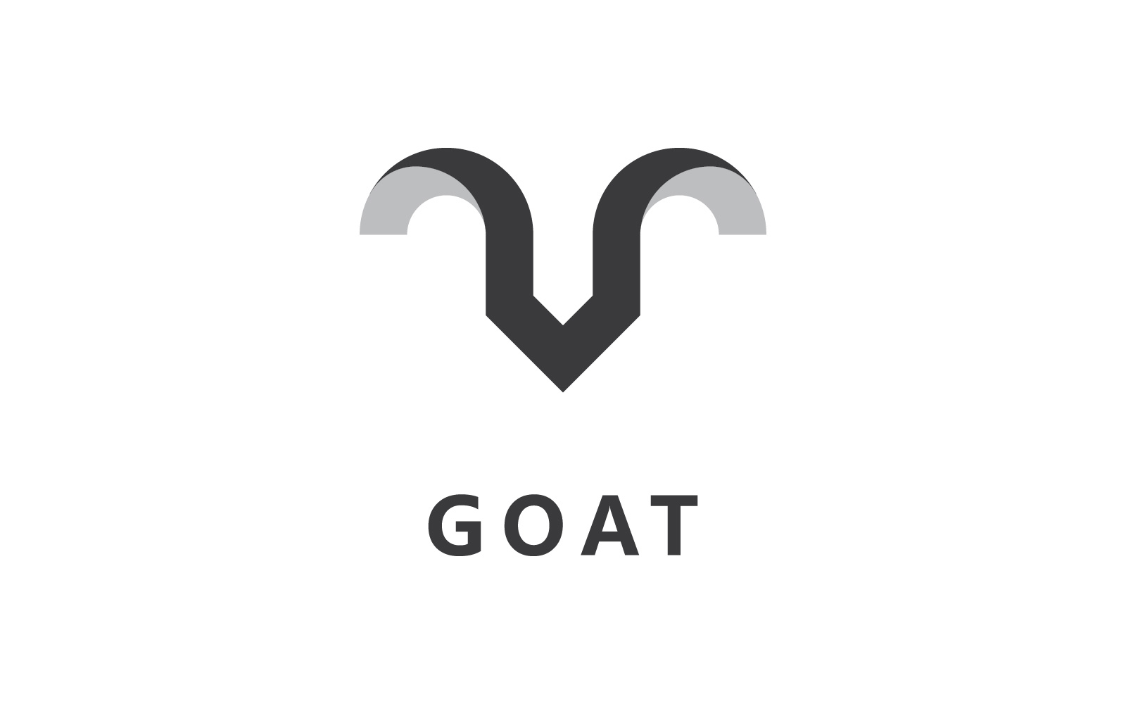 Goat Animal Head Vector Logo Design Template V1
