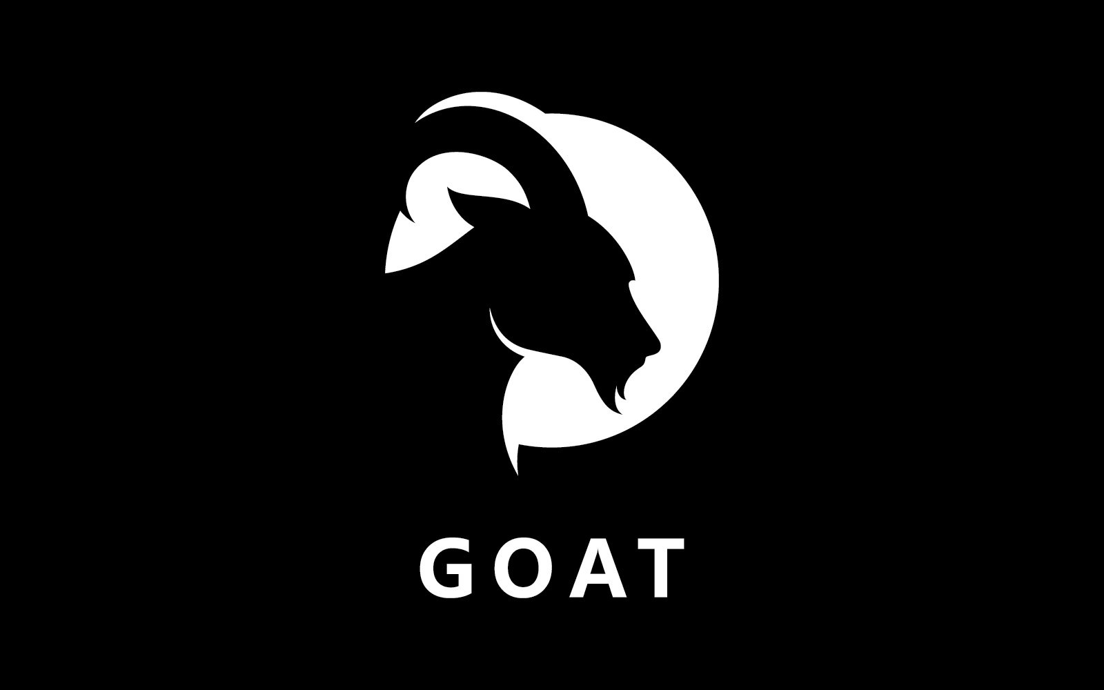 Goat Animal Head Vector Logo Design Template V7