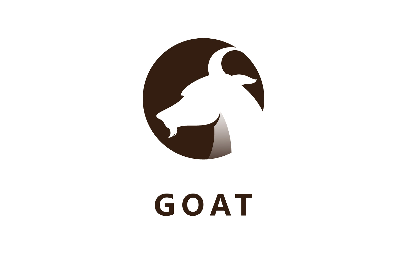 Goat Animal Head Vector Logo Design Template V10