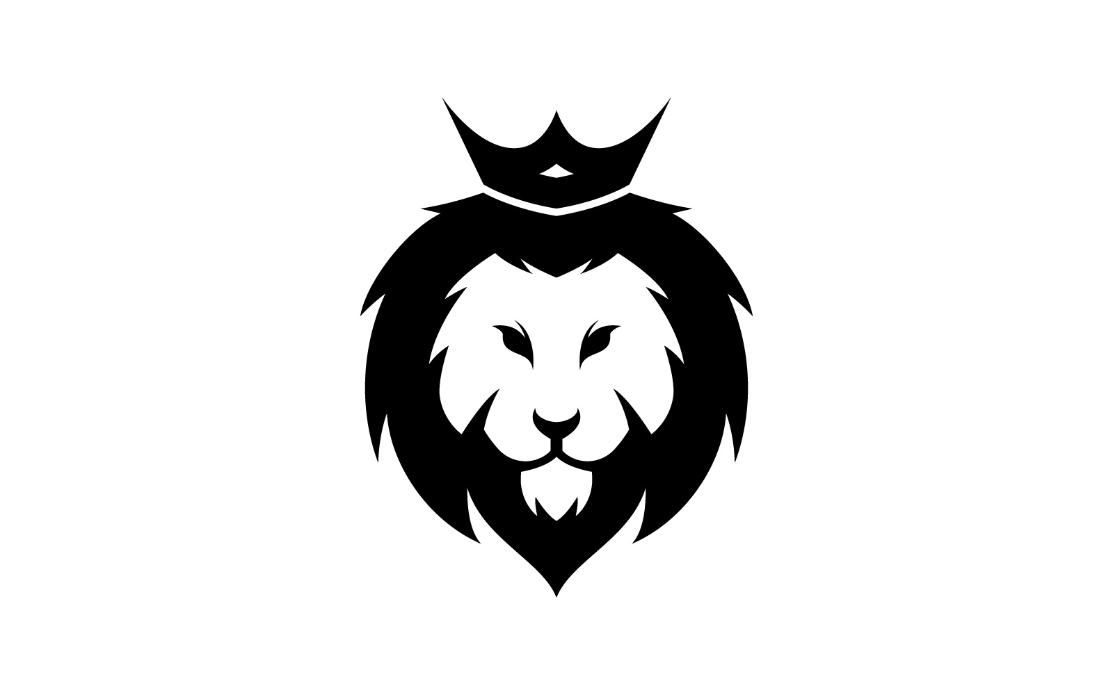 Lion Animal Head Vector Logo Design Template V2