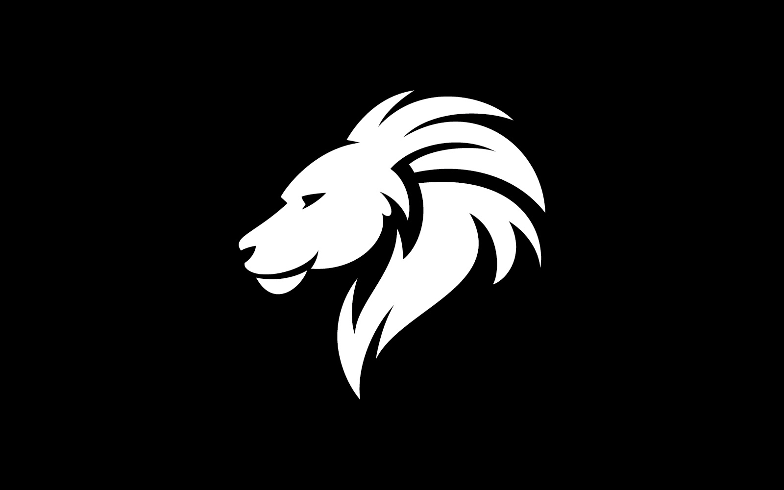 Lion Animal Head Vector Logo Design Template V5