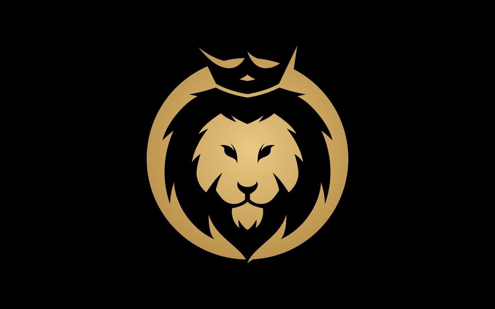 Lion Animal Head Vector Logo Design Template V7