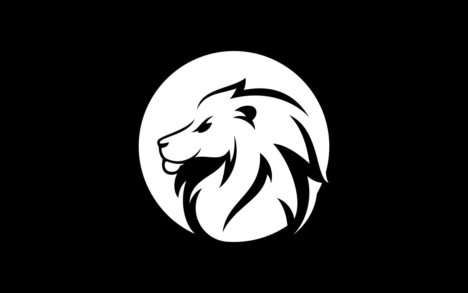 Lion Animal Head Vector Logo Design Template V8