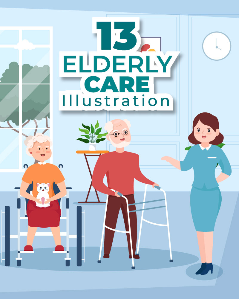 13 Elderly Care Services Illustration
