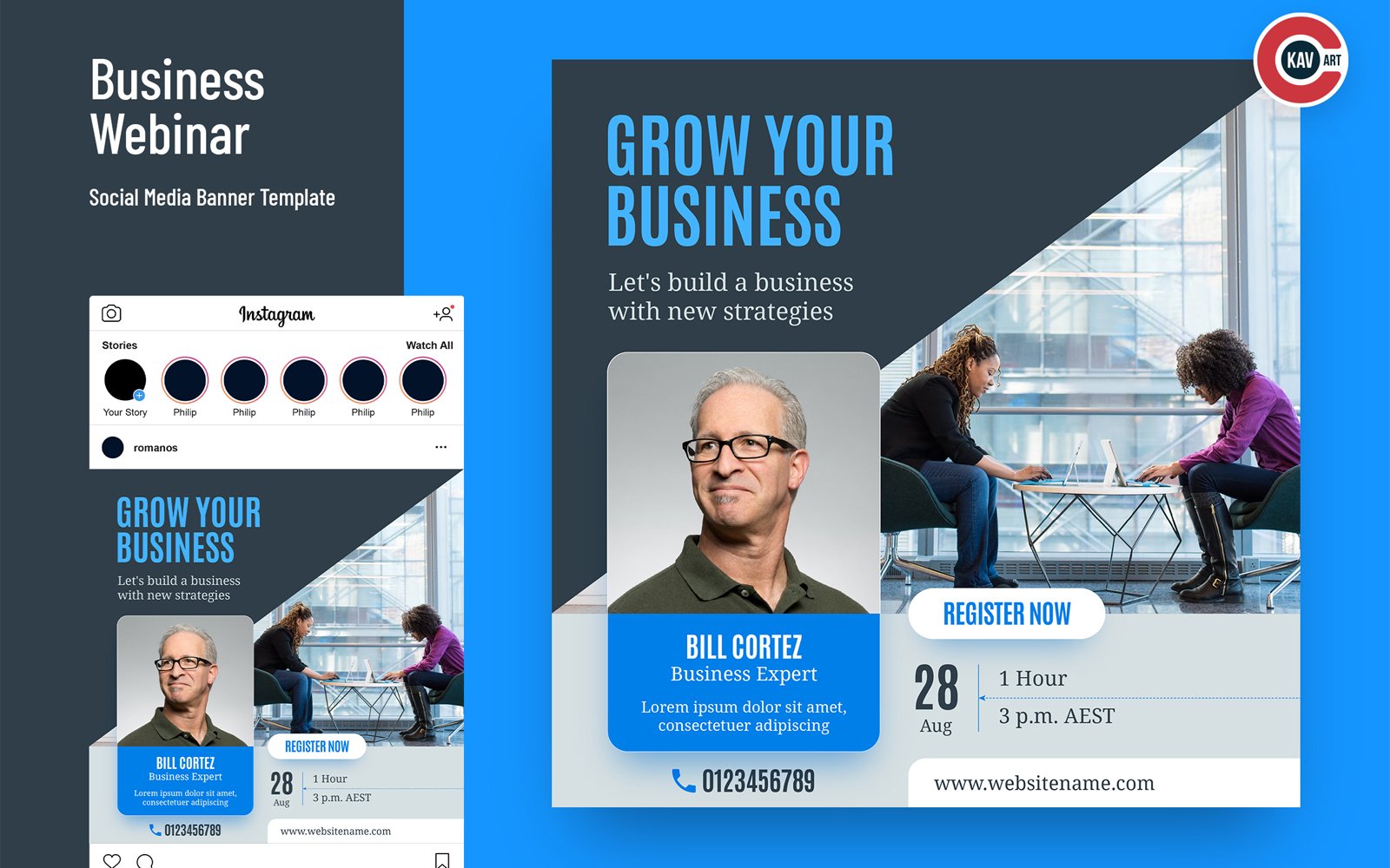 Business Webinar Social Media Banner - 00281