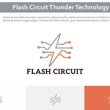 Circuit Thunder Logo Templates 269216