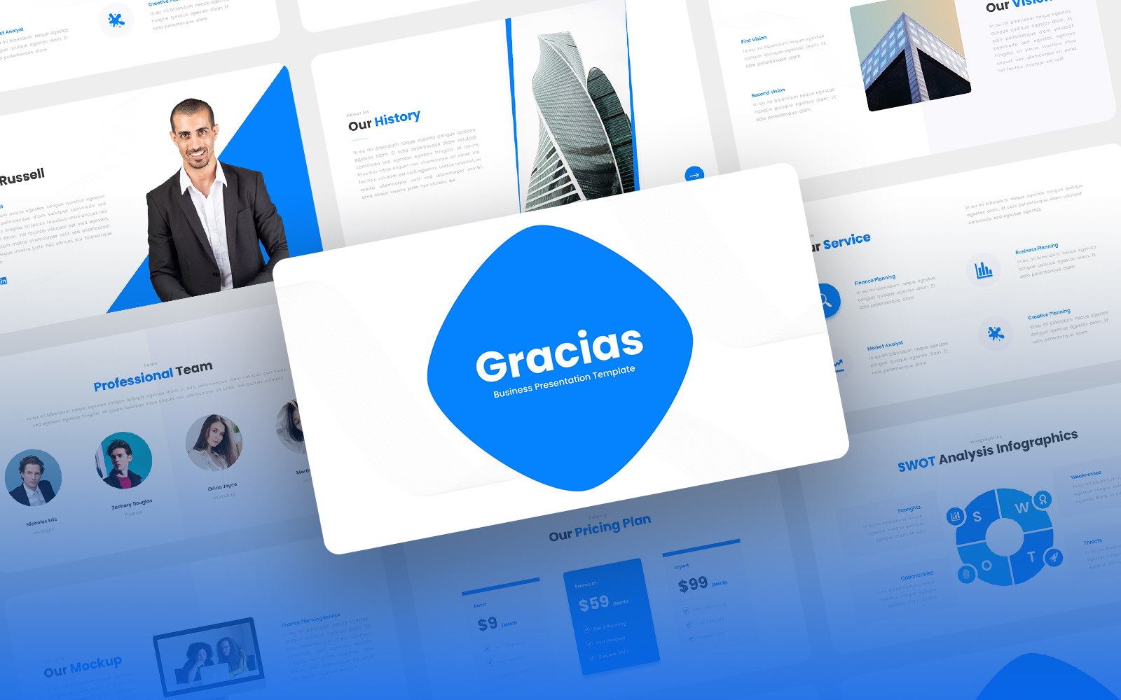 Gracias - Business Consulting PowerPoint Template