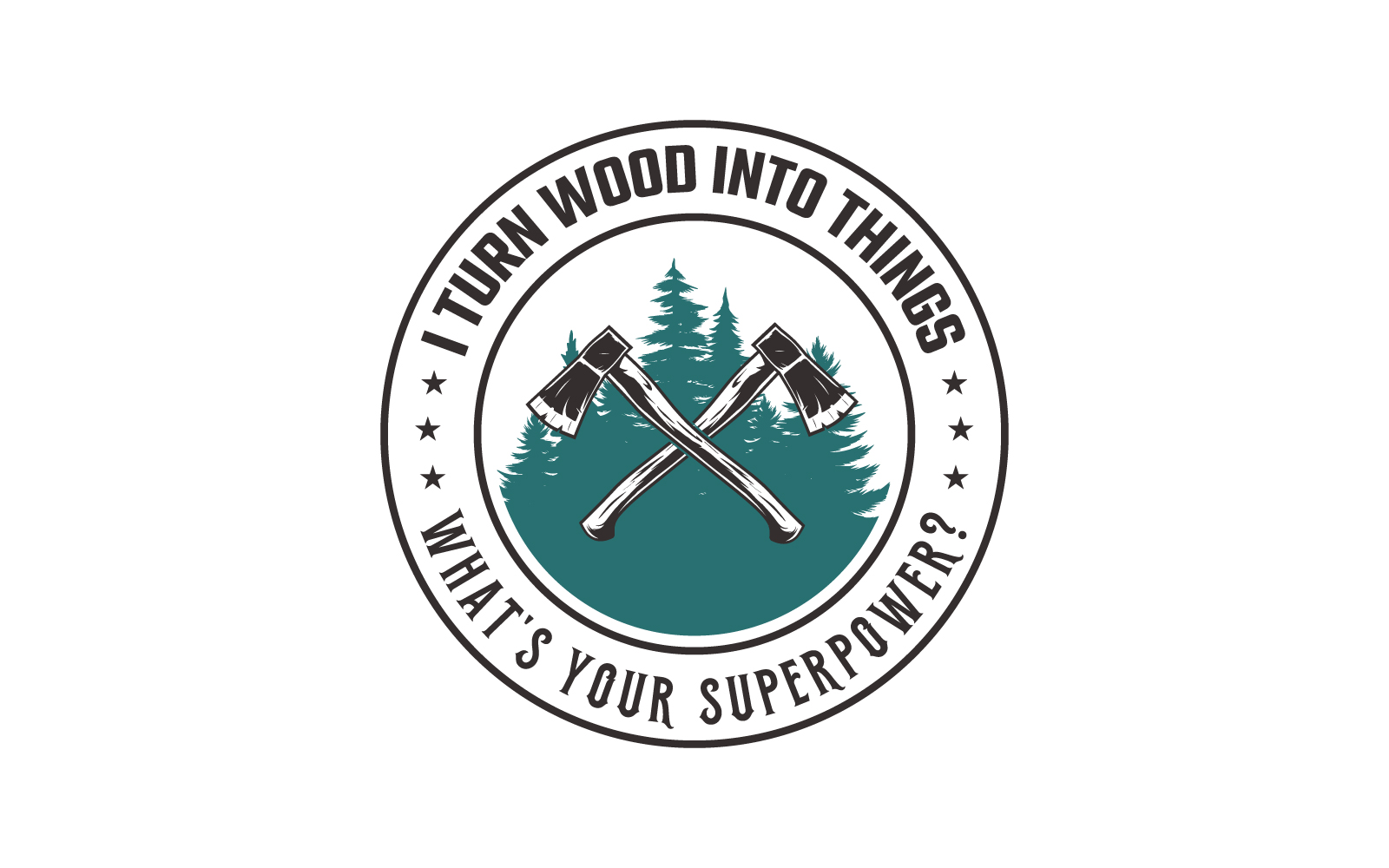 Wood Logo T-Shirt Template