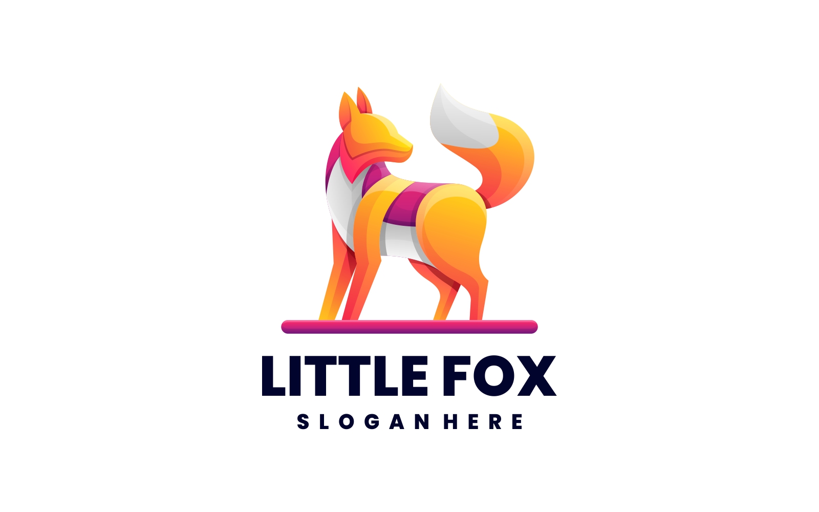 Little Fox Gradient Colorful Logo