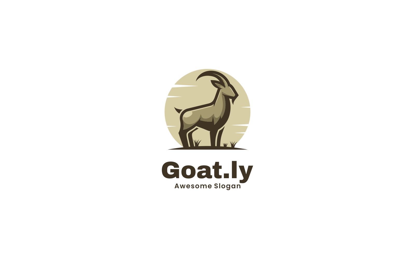 Goat Simple Mascot Logo Vol.1