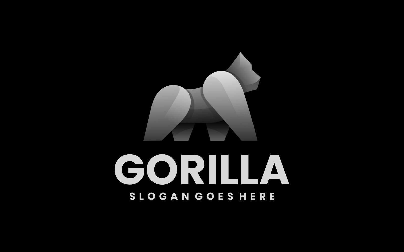 Gorilla Gradient Logo Style Vol.1