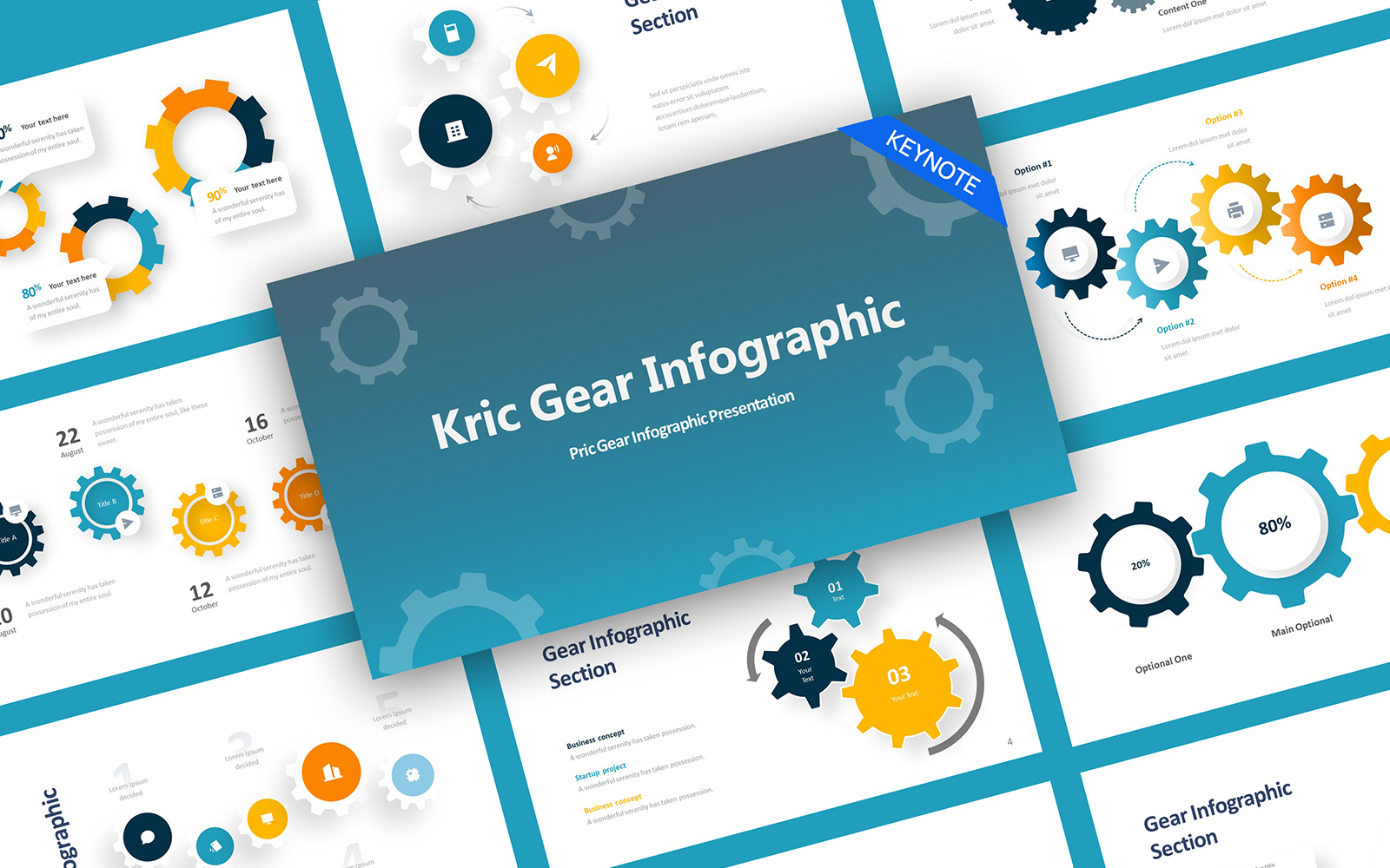 Kric Gear Infographic Keynote Template