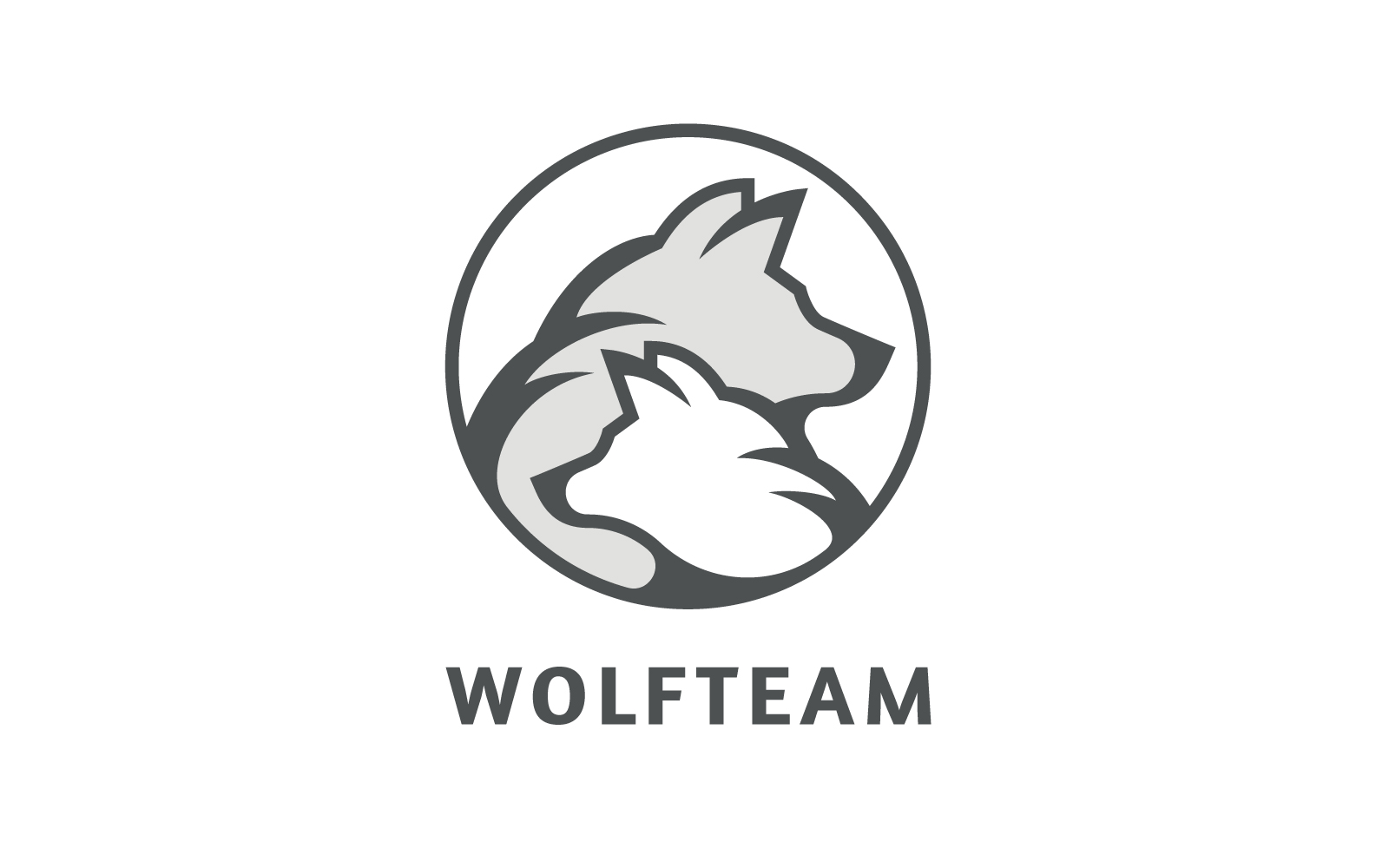 Wolf Team and Group Logo Template