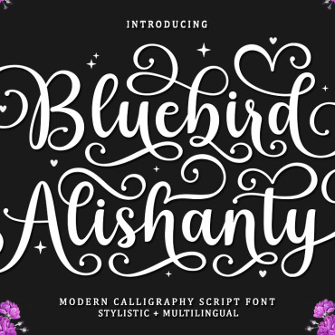 <a class=ContentLinkGreen href=/fr/kits_graphiques_templates_fonts.html>Polices de Caractres</a></font> bold calligraphy 269698