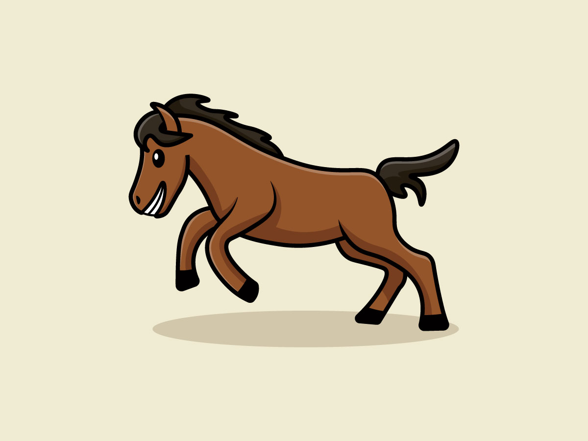 Horse Cartoon Illustration