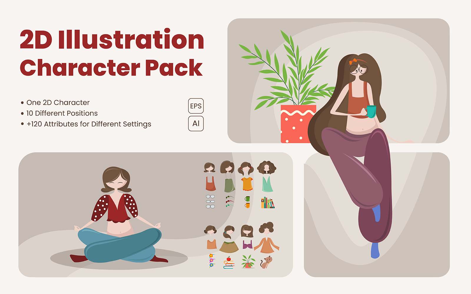 2D Illustration Character Pack