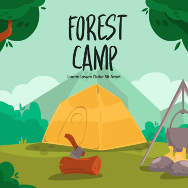 <a class=ContentLinkGreen href=/fr/kits_graphiques_templates_illustrations.html>Illustrations</a></font> camping fond 269858