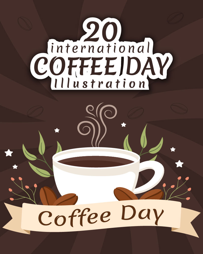 20 International Coffee Day Illustration