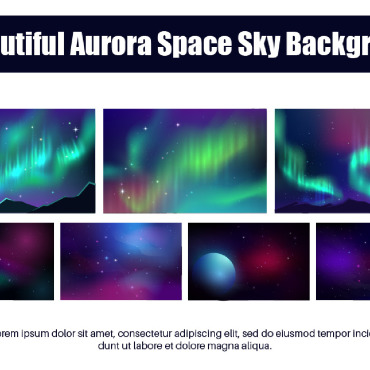 Aurora Nothern Illustrations Templates 270004